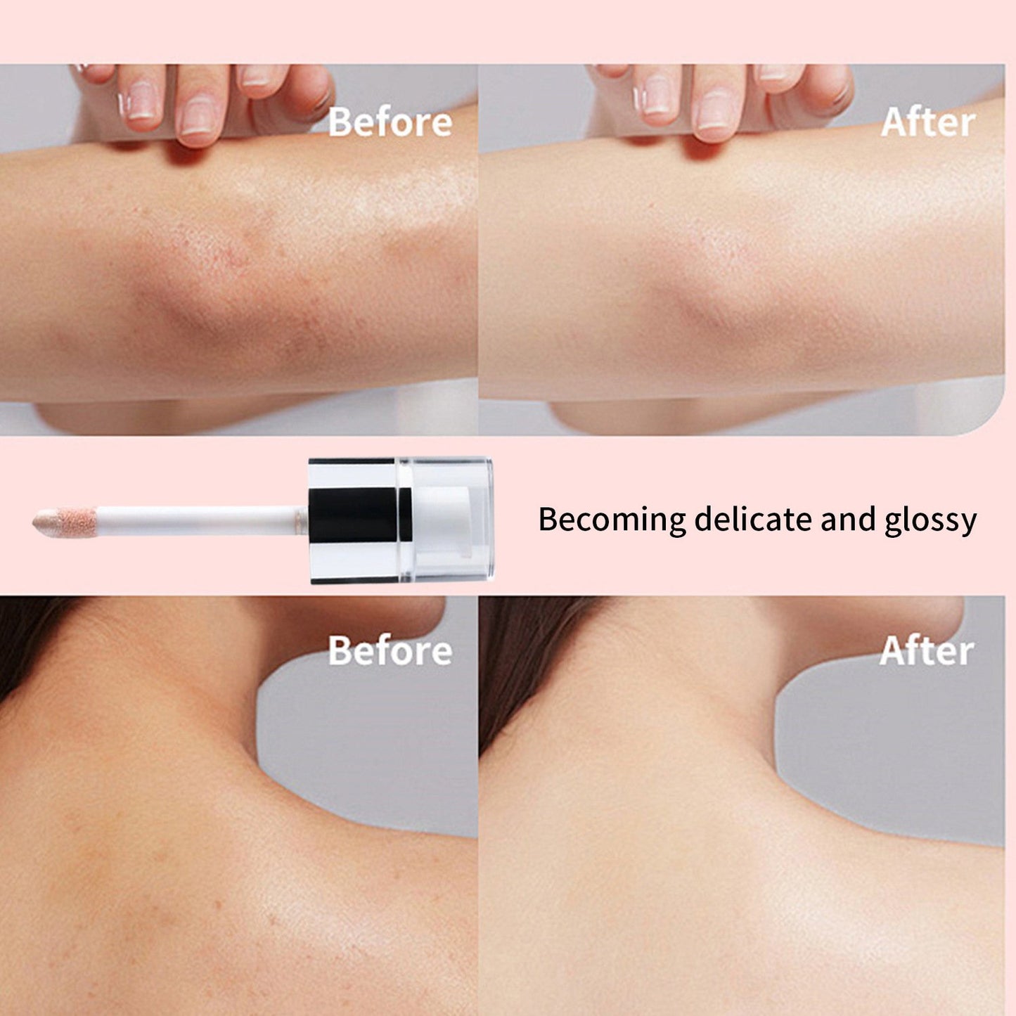 ✨ All-Day Long-Wear Liquid Glow Illuminator, Blendable Dewy Liquid Highlighter