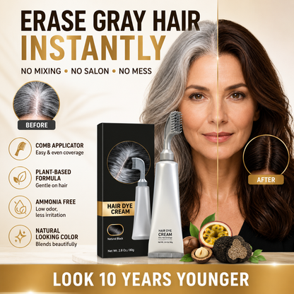 🥳2026 HOT SALE🥳 - 50% OFF🔥Instant Gray Coverage Hair Dye Comb for Men & Women