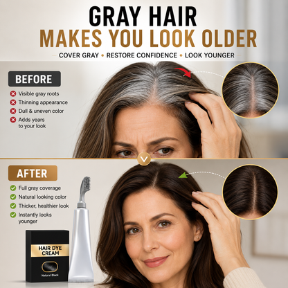 🥳2026 HOT SALE🥳 - 50% OFF🔥Instant Gray Coverage Hair Dye Comb for Men & Women