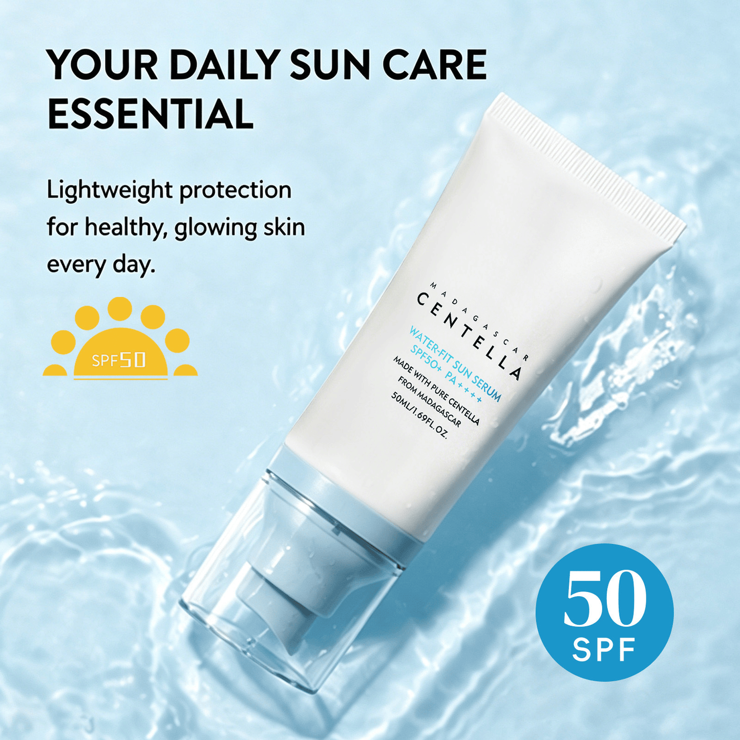🔥Centella Hyalu-Cica Water-Fit Sun Serum  Mature Skin Friendly💦
