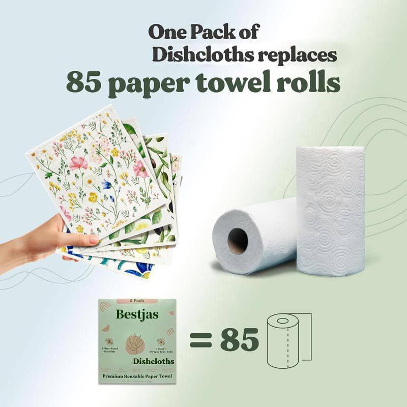 🔥Hot Sale - 50% OFF🔥Swedish kitchen cleaning dishcloth | 5 Pack
