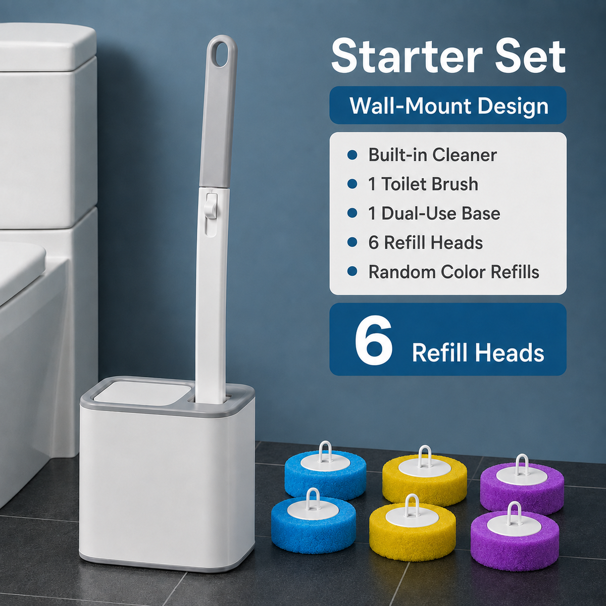 🚽 No-Touch Disposable Toilet Cleaning System ✨🛒