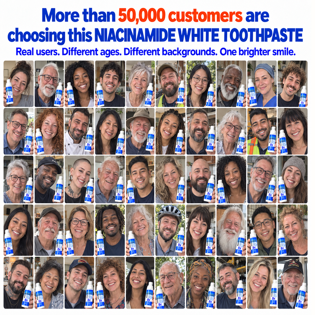 🦷High-Strength Hydroxyapatite + Niacinamide Toothpaste🧪 Fight Plaque, Tartar, Yellow Teeth, Bad Breath & Gum Problems With Every Brush-8JX3