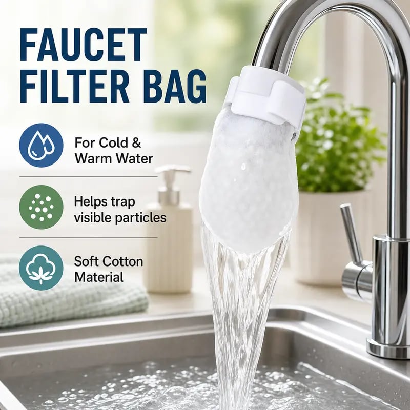 50PCS Disposable Faucet Filter Bags Set