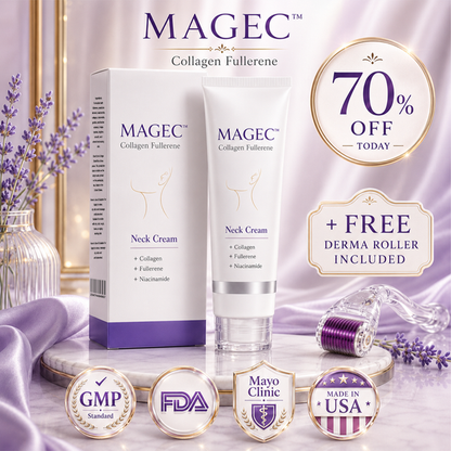 🧠👩‍🔬 MAGEC All-Over Firming Cream – FDA-Compliant Formula For Face, Neck & Body – Smooth, Tighten & Brighten – 70% OFF + 🎁 Free Derma Roller Today
