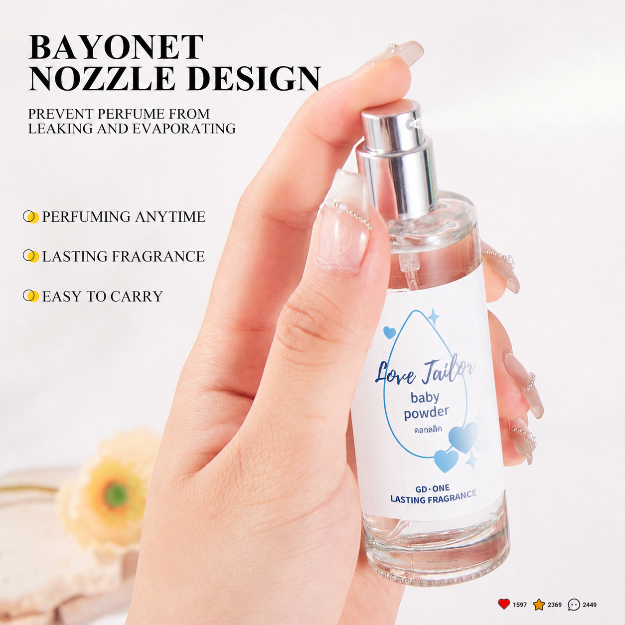 🍁lilflorea™ Baby Perfume Spray Liquid 35ml