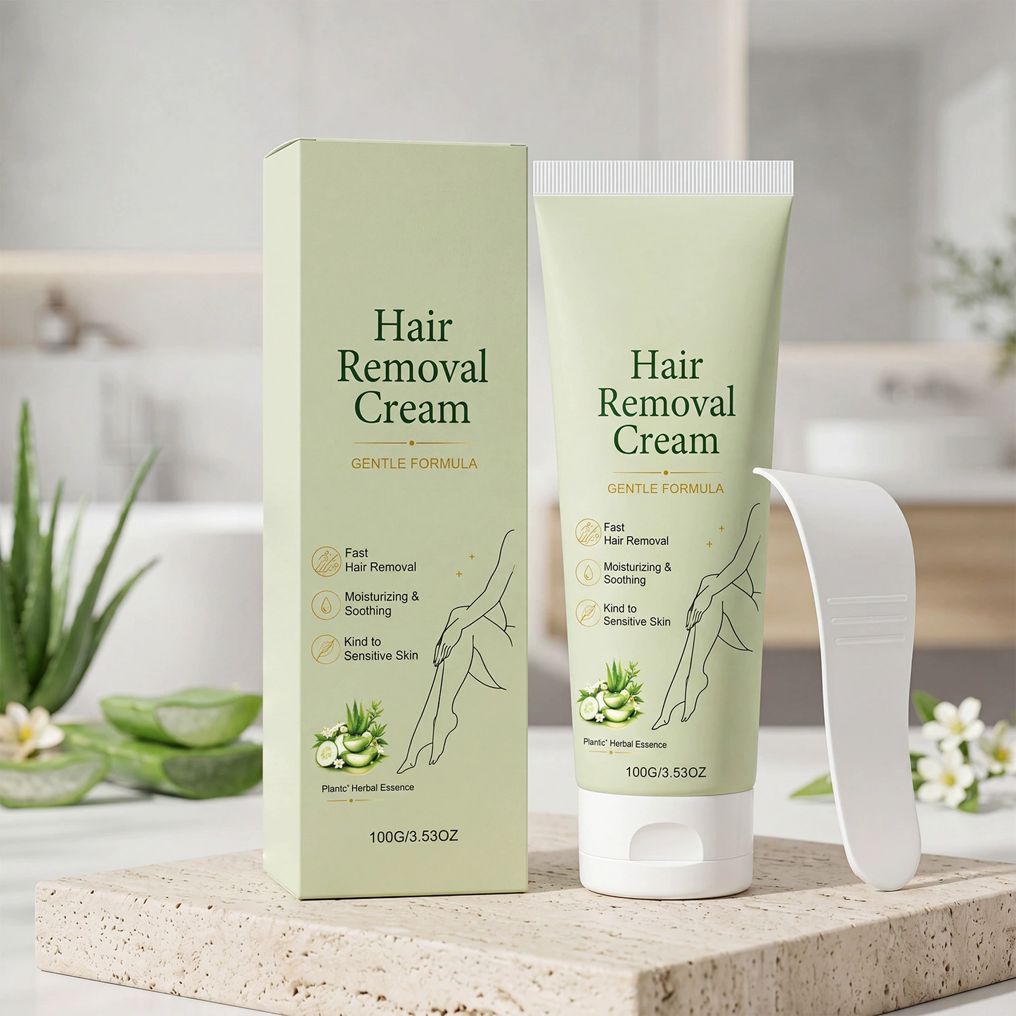 Painless Depilatory Cream – No Razor Bumps, No Harsh Odor