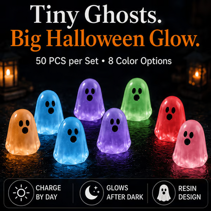 👻Glow In Dark Cute Ghost Resin Bead Set🛒