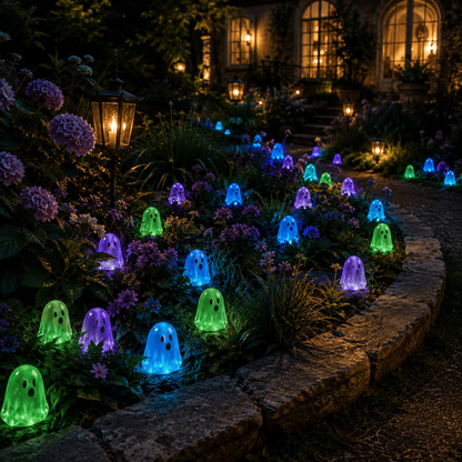 👻Glow In Dark Cute Ghost Resin Bead Set🛒