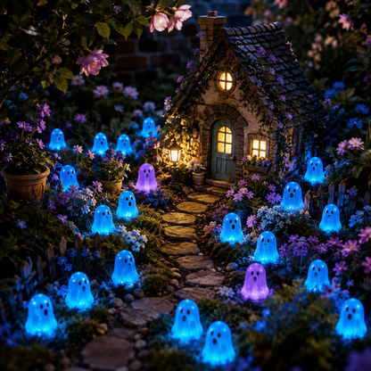 👻Glow In Dark Cute Ghost Resin Bead Set🛒