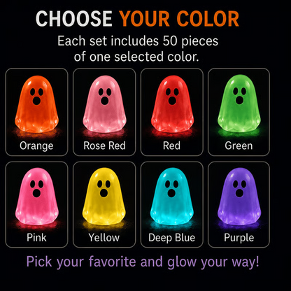 👻Glow In Dark Cute Ghost Resin Bead Set🛒