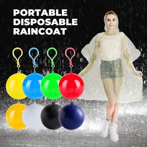 ☔ Portable Compact Raincoat – Pocket Emergency Rain Poncho