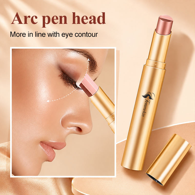 3 in 1 Easy Eyeshadow Stick for Beginners Waterproof Longwear Shimmer Makeup Set