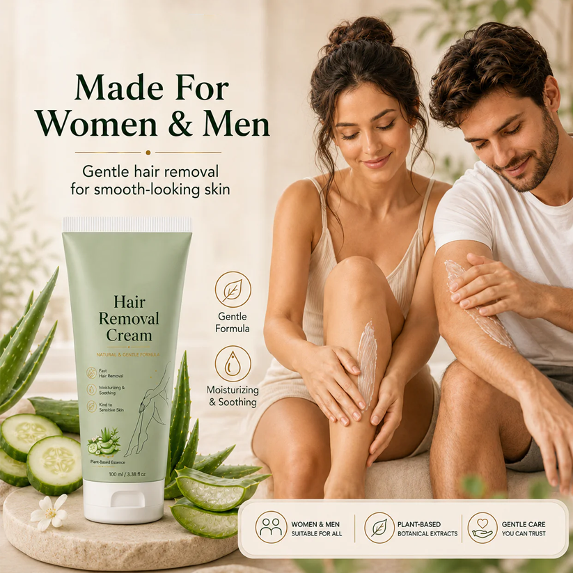 Painless Depilatory Cream – No Razor Bumps, No Harsh Odor