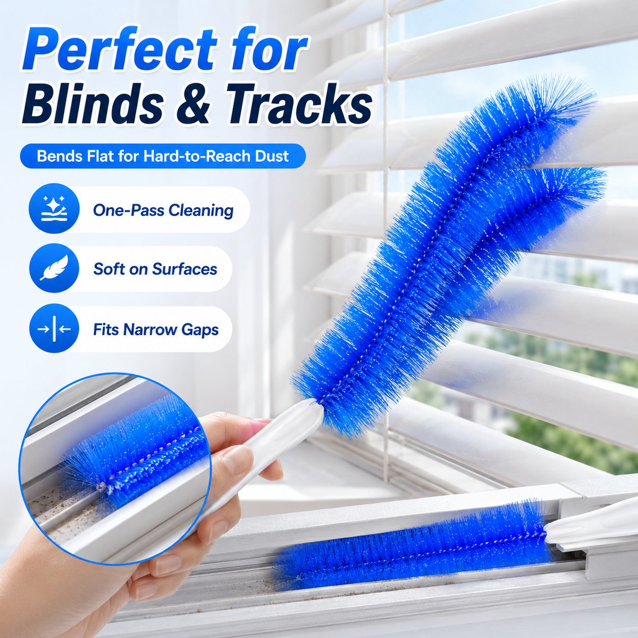 🔥 LAST DAY: Buy 1 Get 1 FREE — Bendable Microfiber Duster for Hard-to-Reach Dust