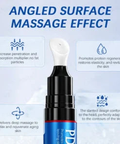 Angled massage applicator
