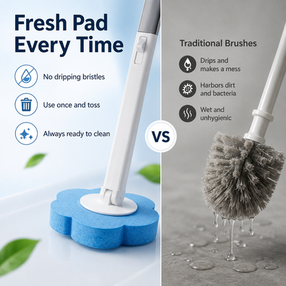 🚽 No-Touch Disposable Toilet Cleaning System ✨🛒