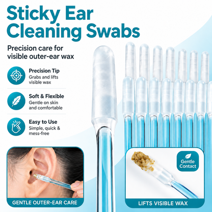 👂Sticky Ear Cleaning Picks For Gentle & Effective Cleaning🛒
