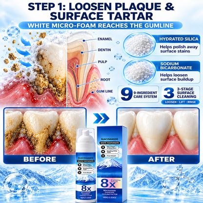 🦷High-Strength Hydroxyapatite + Niacinamide Toothpaste🧪 Fight Plaque, Tartar, Yellow Teeth, Bad Breath & Gum Problems With Every Brush-8JX3