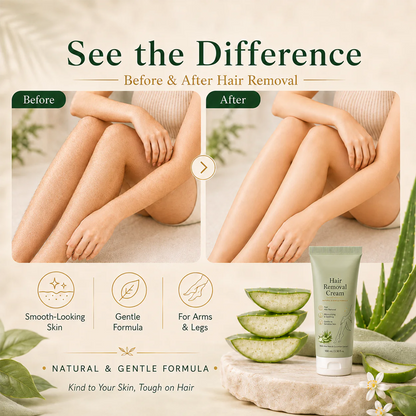 Painless Depilatory Cream – No Razor Bumps, No Harsh Odor