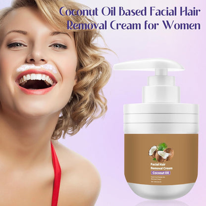 🔥Limited Time 49% off🔥-Coconut Facial Hair Removal Cream