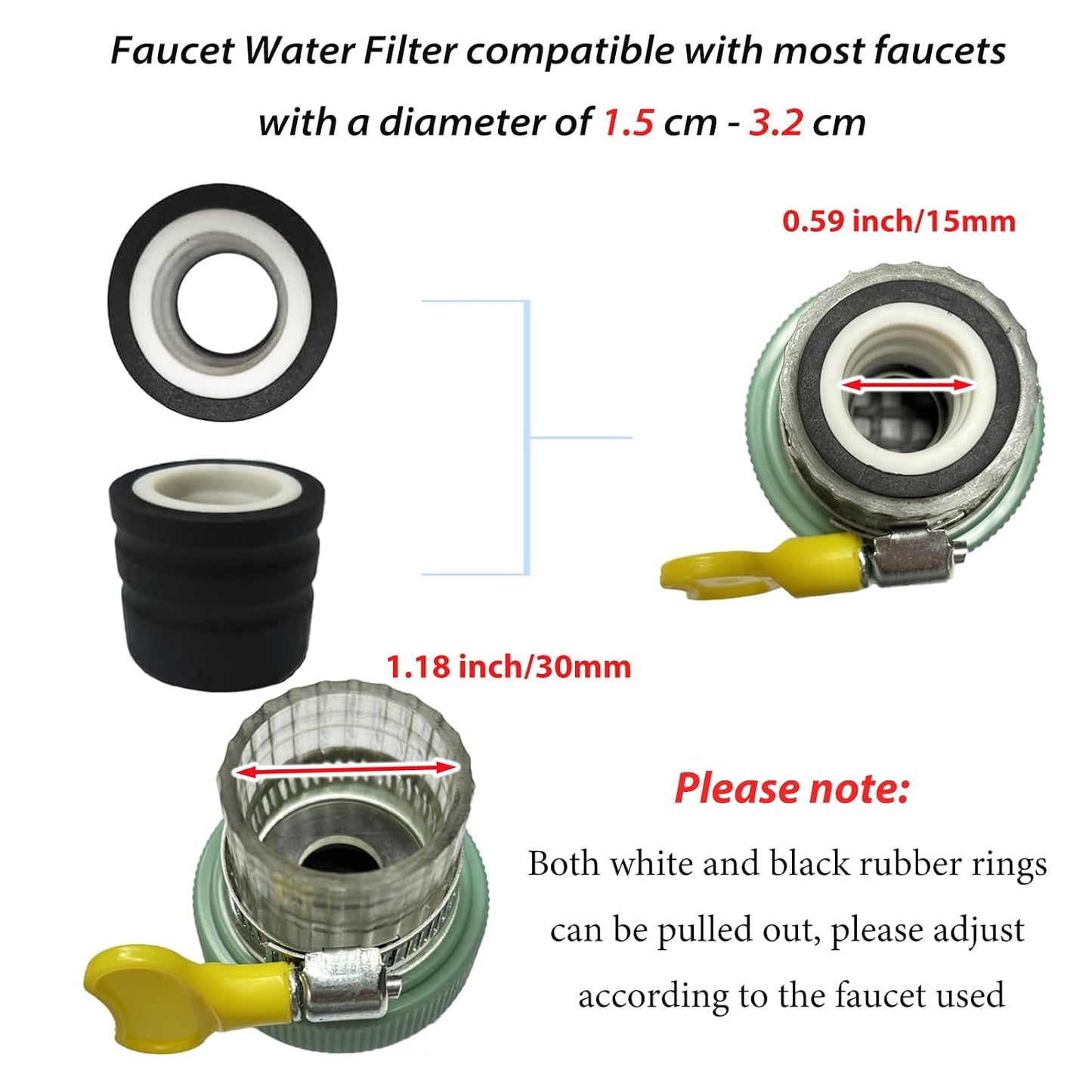 360° Swivel Faucet Water Filter – 6-Layer Filtration & Universal Kitchen Tap Fit