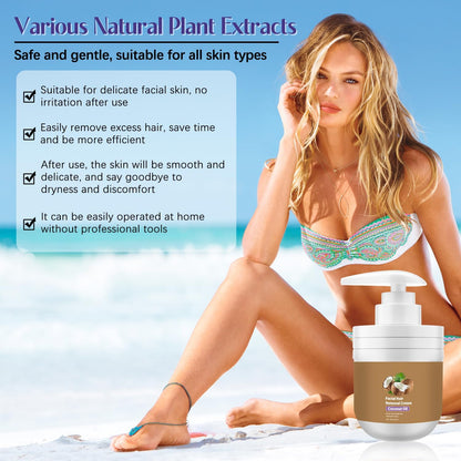 🔥Limited Time 49% off🔥-Coconut Facial Hair Removal Cream