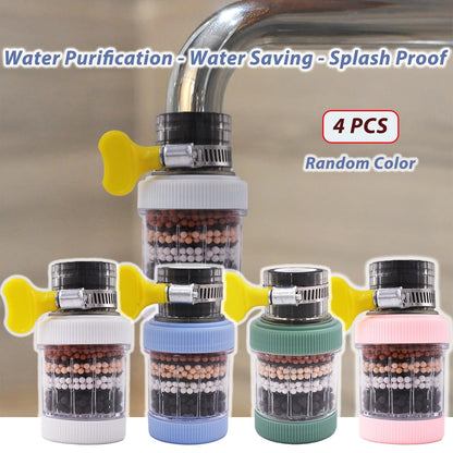 360° Swivel Faucet Water Filter – 6-Layer Filtration & Universal Kitchen Tap Fit