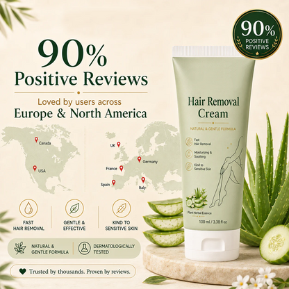 Painless Depilatory Cream – No Razor Bumps, No Harsh Odor