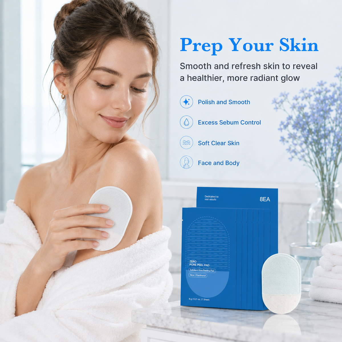 Body exfoliating pad benefits