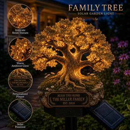 Personalized Solar Memorial Garden Light – Custom Family, Pet & Tribute Designs