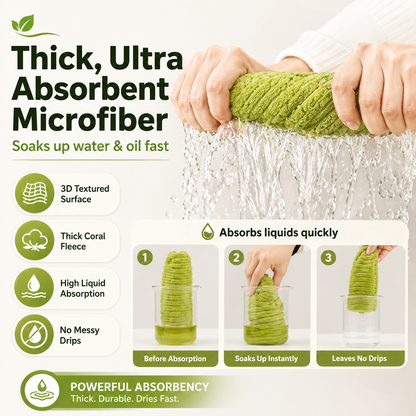 🧽 Reusable Kitchen Cleaning Towels – Tear, Wipe, Wash & Reuse ♻️🛒