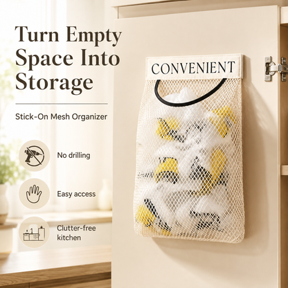 🛍️ Wall-Mounted Grocery Bag Organizer🛒