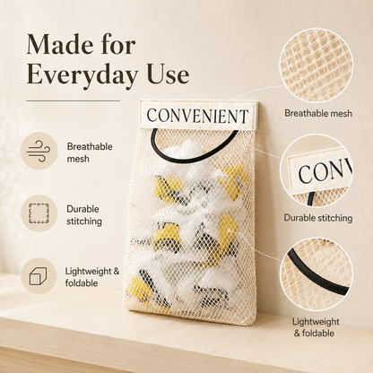 🛍️ Wall-Mounted Grocery Bag Organizer🛒