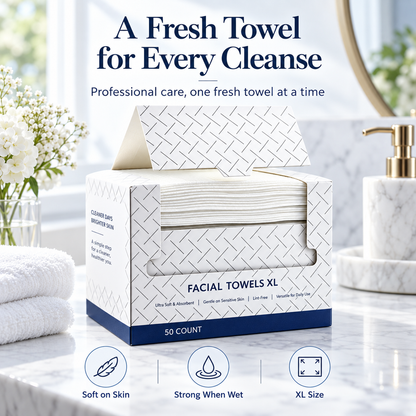 🧖‍♀️ Disposable Face Towels – Fresh, Soft & Ready for Every Wash 💧