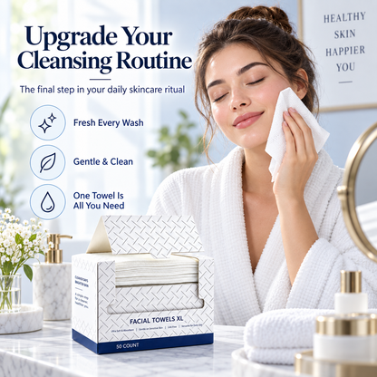🧖‍♀️ Disposable Face Towels – Fresh, Soft & Ready for Every Wash 💧