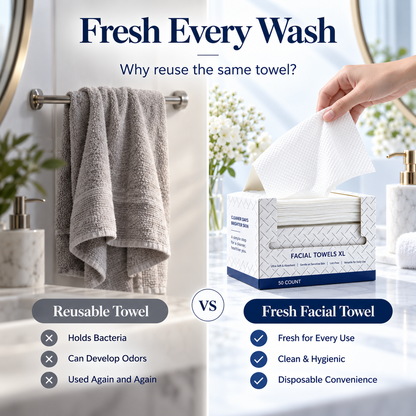 🧖‍♀️ Disposable Face Towels – Fresh, Soft & Ready for Every Wash 💧