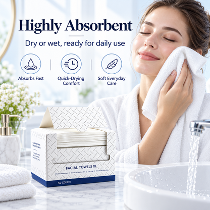 🧖‍♀️ Disposable Face Towels – Fresh, Soft & Ready for Every Wash 💧
