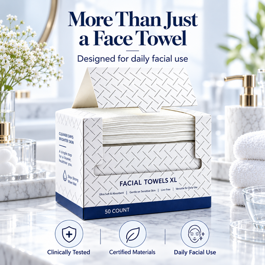 🧖‍♀️ Disposable Face Towels – Fresh, Soft & Ready for Every Wash 💧