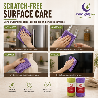 Multipurpose Reusable Tear-Off Cleaning Cloth Roll