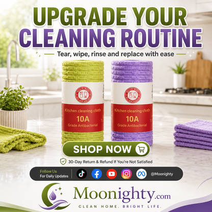 Multipurpose Reusable Tear-Off Cleaning Cloth Roll