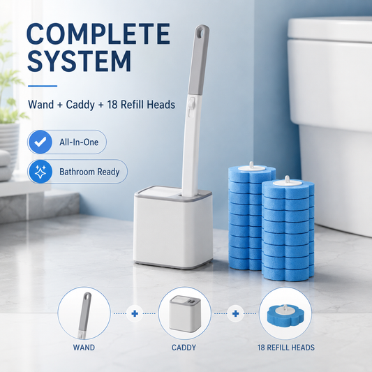 🔥LAST DAY SALE 50%!!⚡50K+ SOLD!🚽💦Hands-Free Cleaning Gadget🧽Disposable toilet cleaning tool