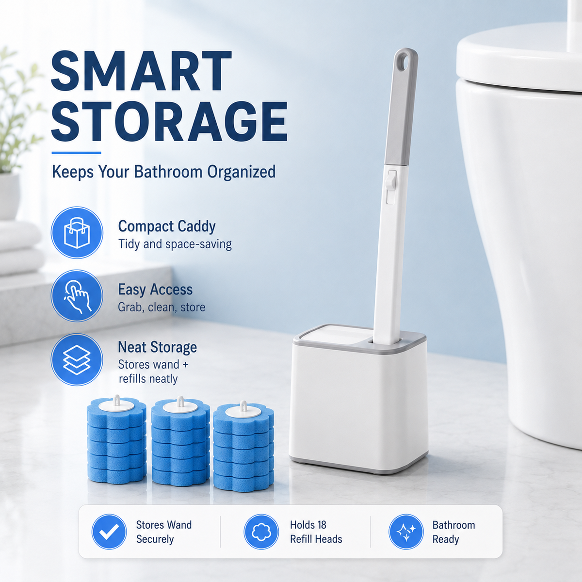 🔥LAST DAY SALE 50%!!⚡50K+ SOLD!🚽💦Hands-Free Cleaning Gadget🧽Disposable toilet cleaning tool