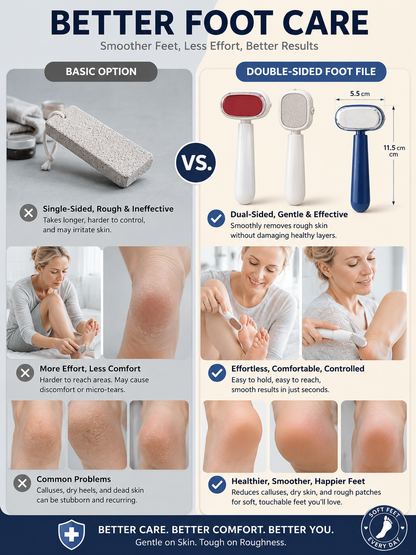 ✨ Beauty Care Pick Dual-Sided Foot Callus Remover with Stainless Steel Blade