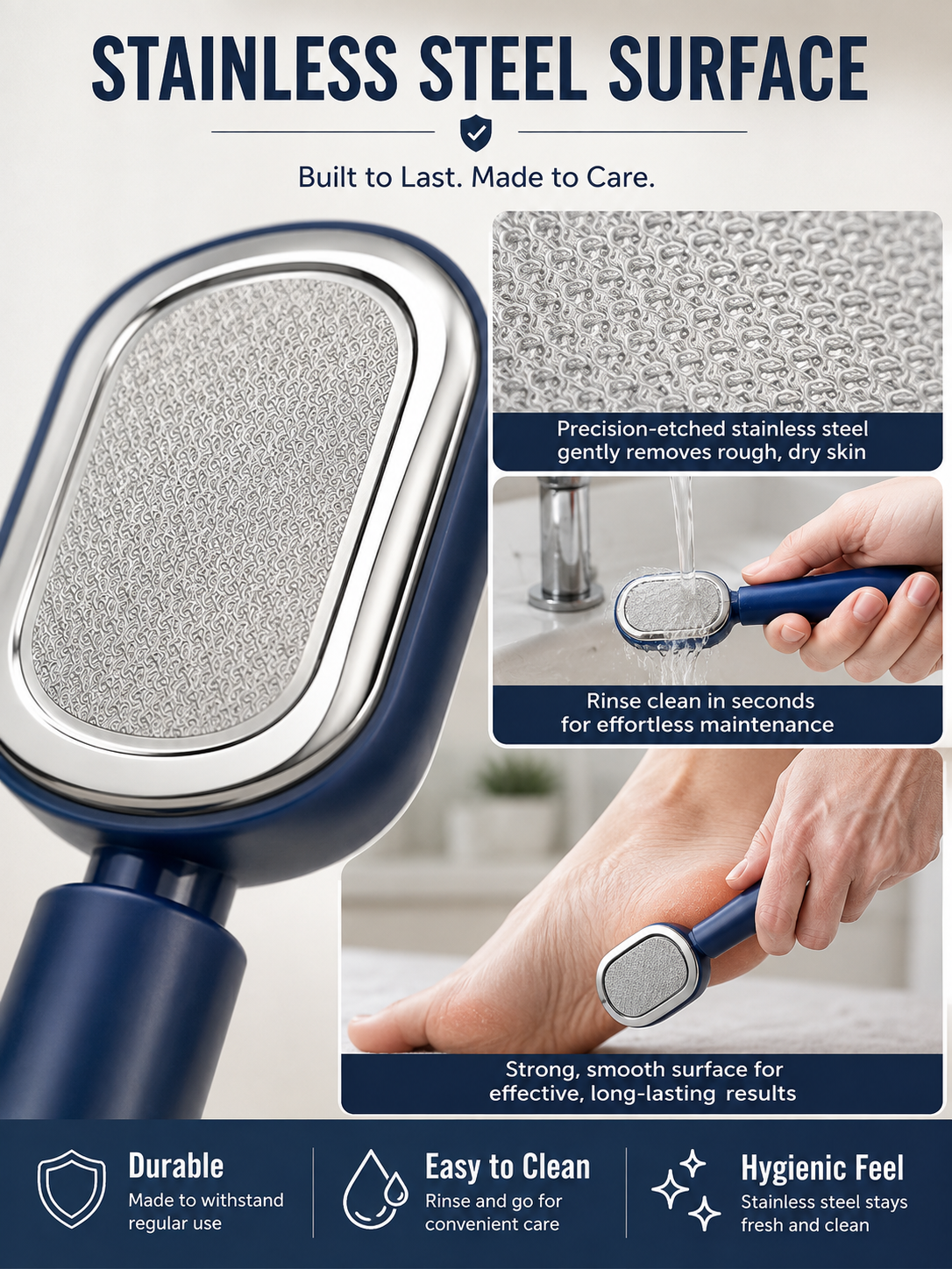 ✨ Beauty Care Pick Dual-Sided Foot Callus Remover with Stainless Steel Blade