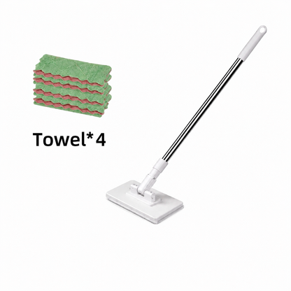 ⏳Hot Sale - 49% OFF🔥🔥Extendable Telescopic Disposable Flat Clip Mop, 360° Swivel Lightweight Floor Mop