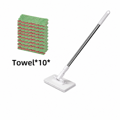 ⏳Hot Sale - 49% OFF🔥🔥Extendable Telescopic Disposable Flat Clip Mop, 360° Swivel Lightweight Floor Mop