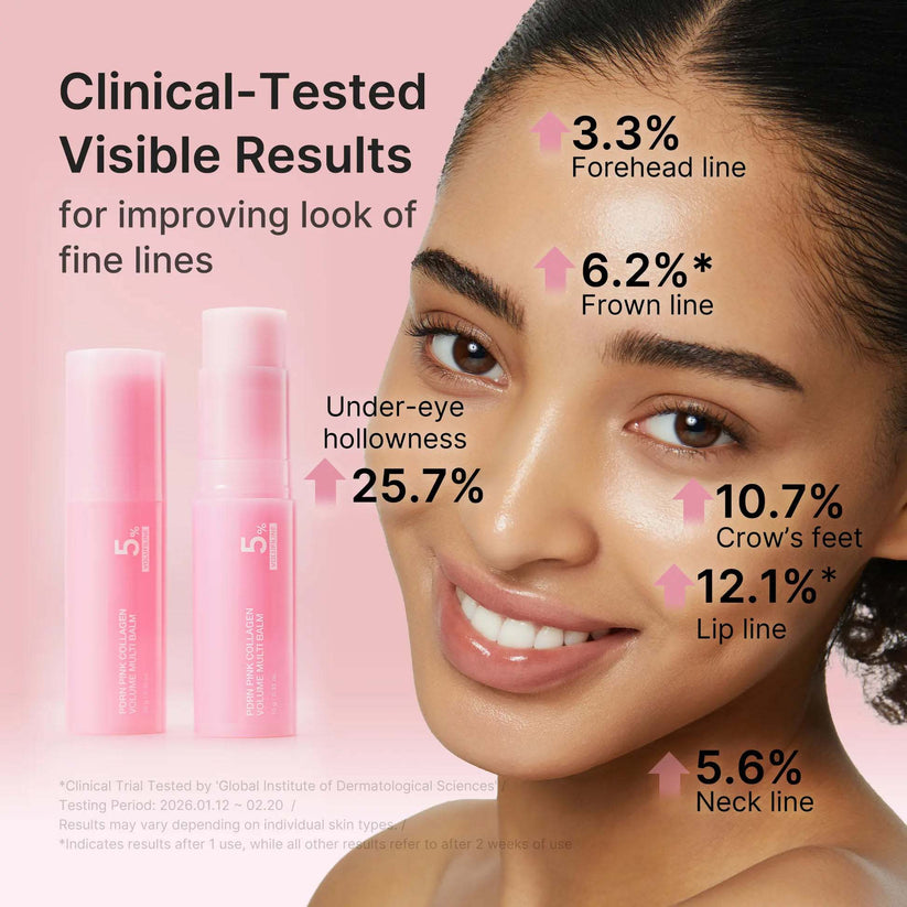 🥳2026 HOT SALE - 50% OFF💖Pink Collagen Volume Multi Balm for Soft, Smooth Lips