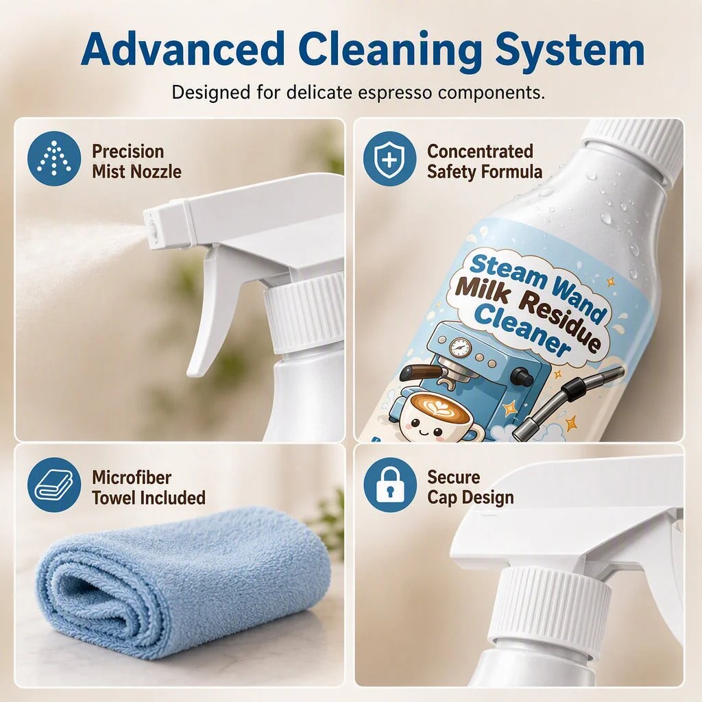 🥳2026 HOT SALE🥳Steam Wand Milk Residue Cleaner Spray
