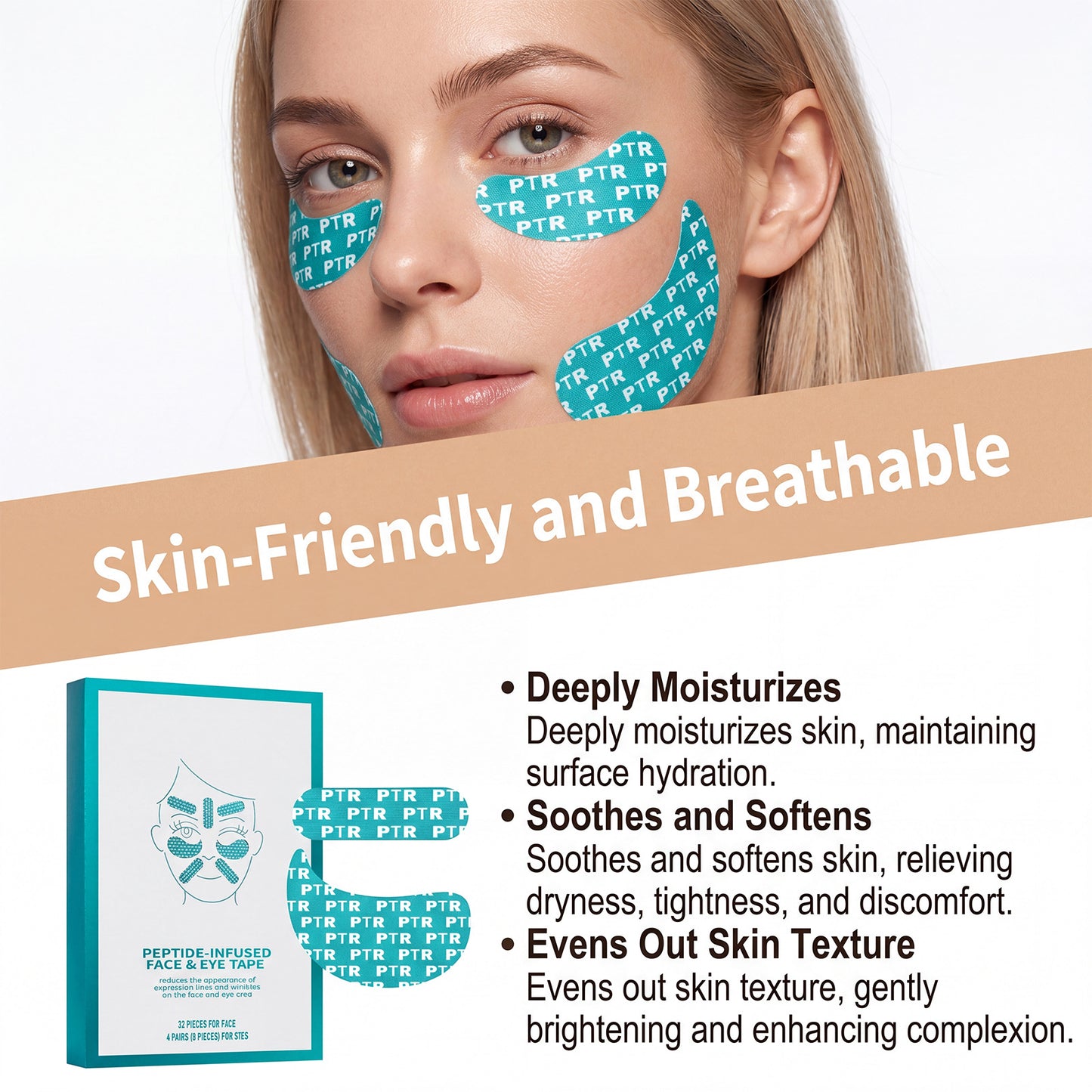 🔥 Peter Thomas Roth Peptide Skinjection Peptide Infused Face + Eye Tape